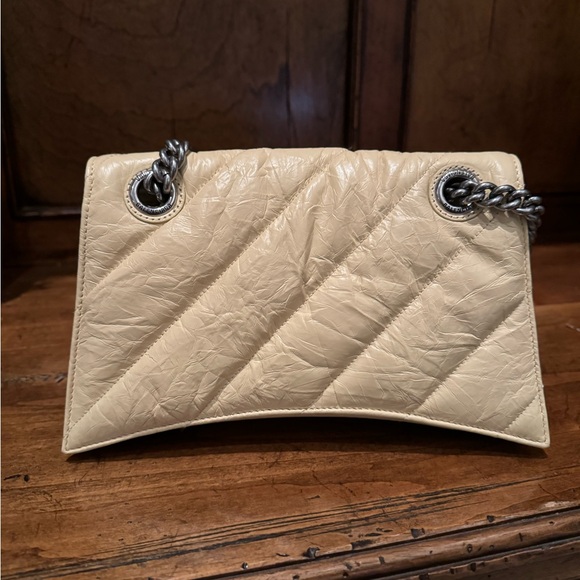 Balenciaga Crush Quilted Small Chain Bag light yellow NWT - Picture 4 of 15